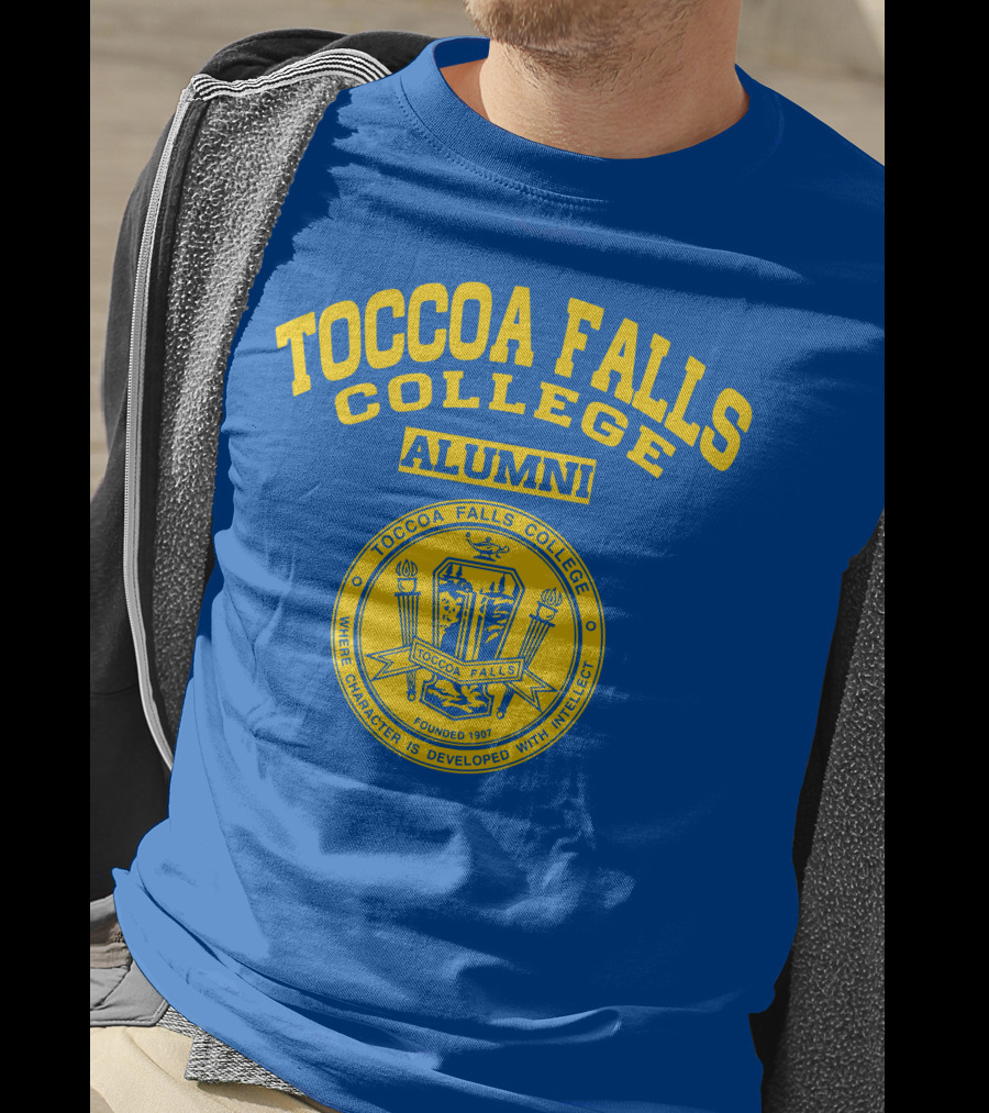 Toccoa Falls College Alumni Where Character Is Developed With Intellect Seal T-Shirt