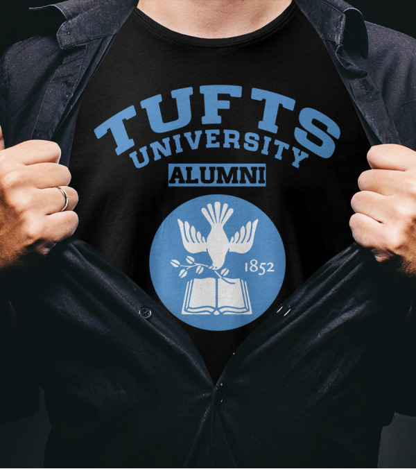 TUFTS UNIVERSITY ALUMNI 1852 Dove Seal T-Shirt