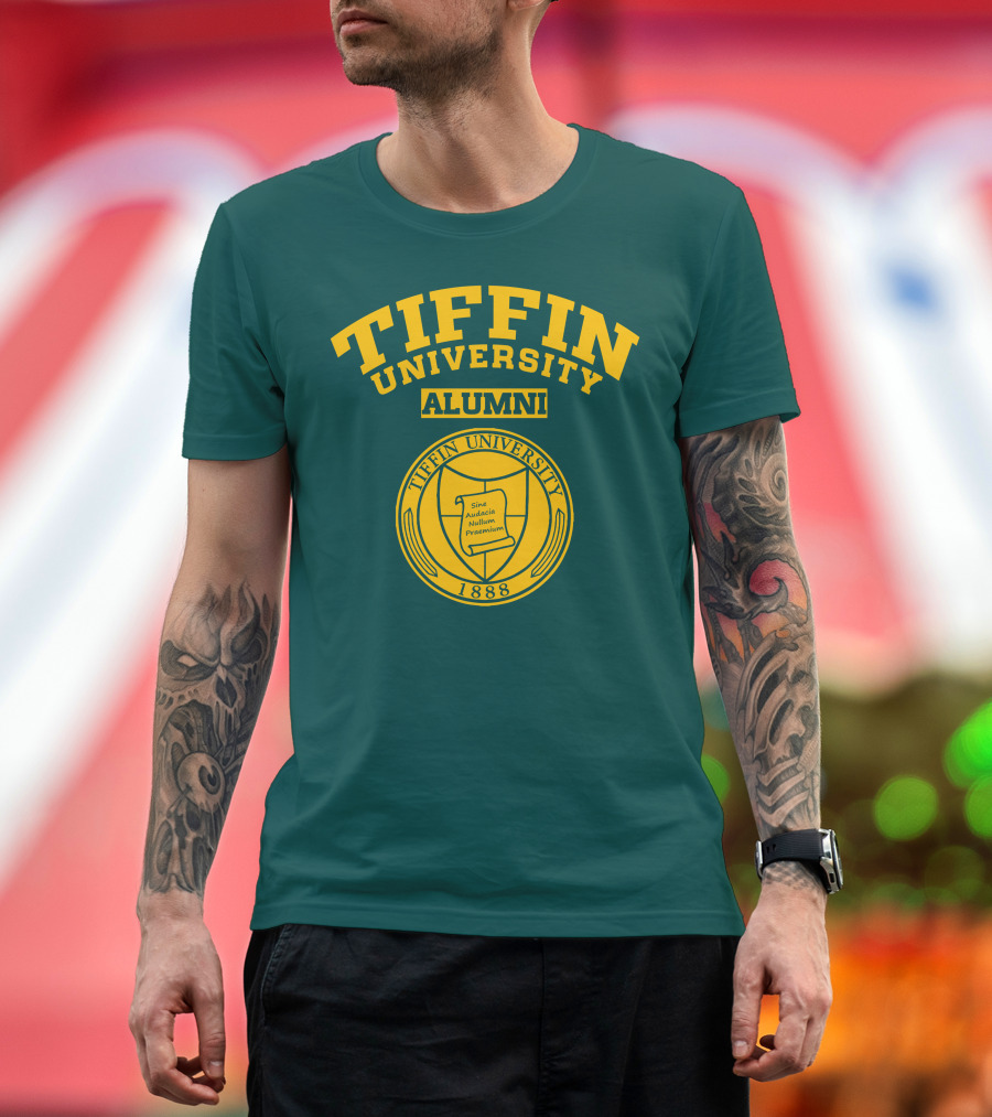 Tiffin University Alumni 1888 Sine Audacia Nullum Praemium T-Shirt