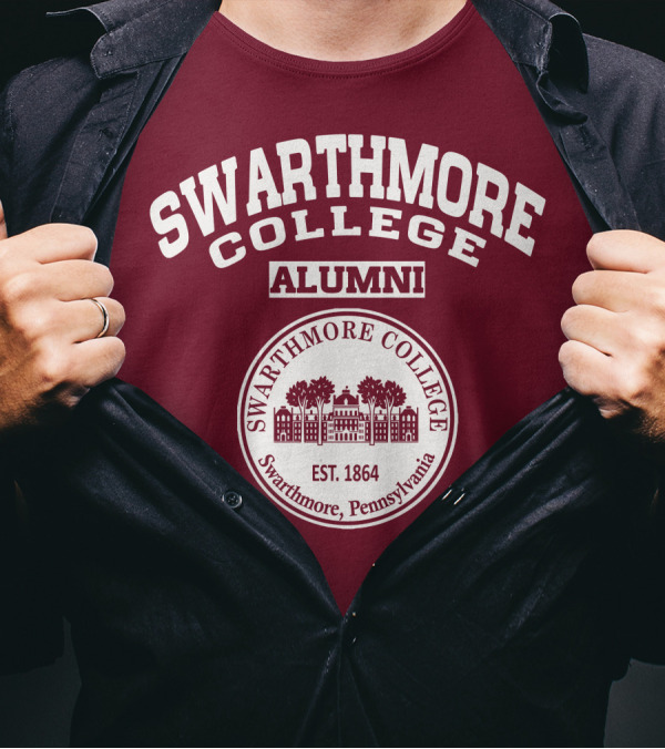 SWARTHMORE COLLEGE ALUMNI SWARTHMORE PENNSYLVANIA EST. 1864 T-Shirt