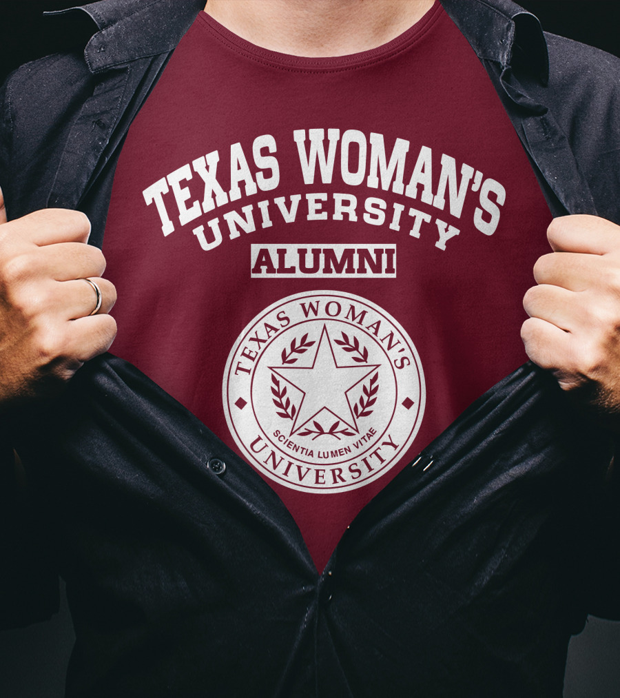 Texas Woman's University Alumni Scientia Lumen Vitae T-Shirt