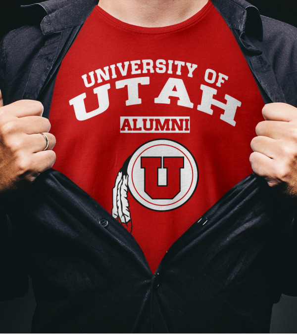 University Of Utah Alumni U Logo With Feathers T-Shirt