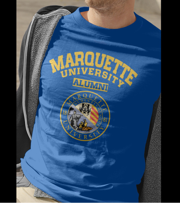 Marquette University Alumni Seal Numen Flumenque 1881 T-Shirt