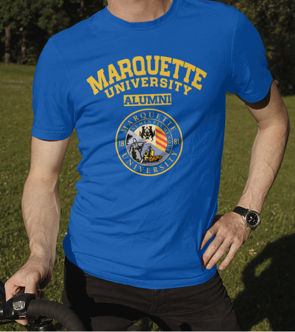 Marquette University Alumni Seal Numen Flumenque 1881 T-Shirt