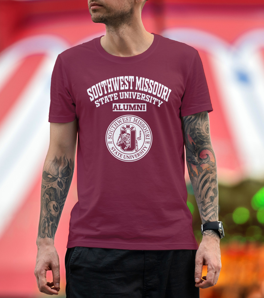 SOUTHWEST MISSOURI STATE UNIVERSITY ALUMNI SMSU BEARS EST 1905 T-Shirt
