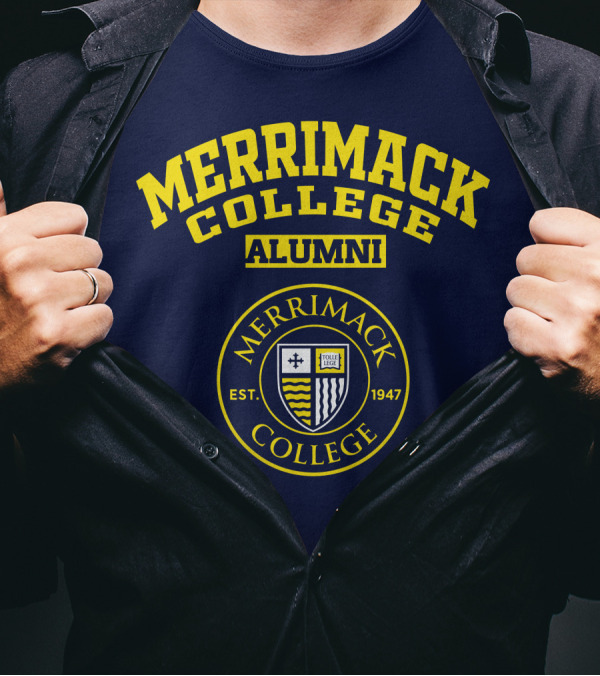 Merrimack College Alumni Est. 1947 Emblem T-Shirt