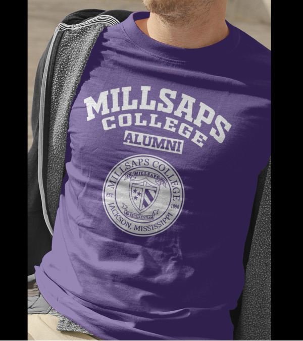 Millsaps College Alumni Jackson Mississippi Est 1890 Ad Excellentiam Seal T-Shirt