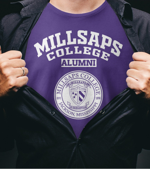 Millsaps College Alumni Jackson Mississippi Est 1890 Ad Excellentiam Seal T-Shirt