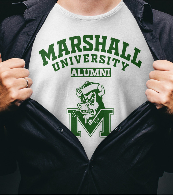 Marshall University Alumni Buffalo Logo M T-Shirt