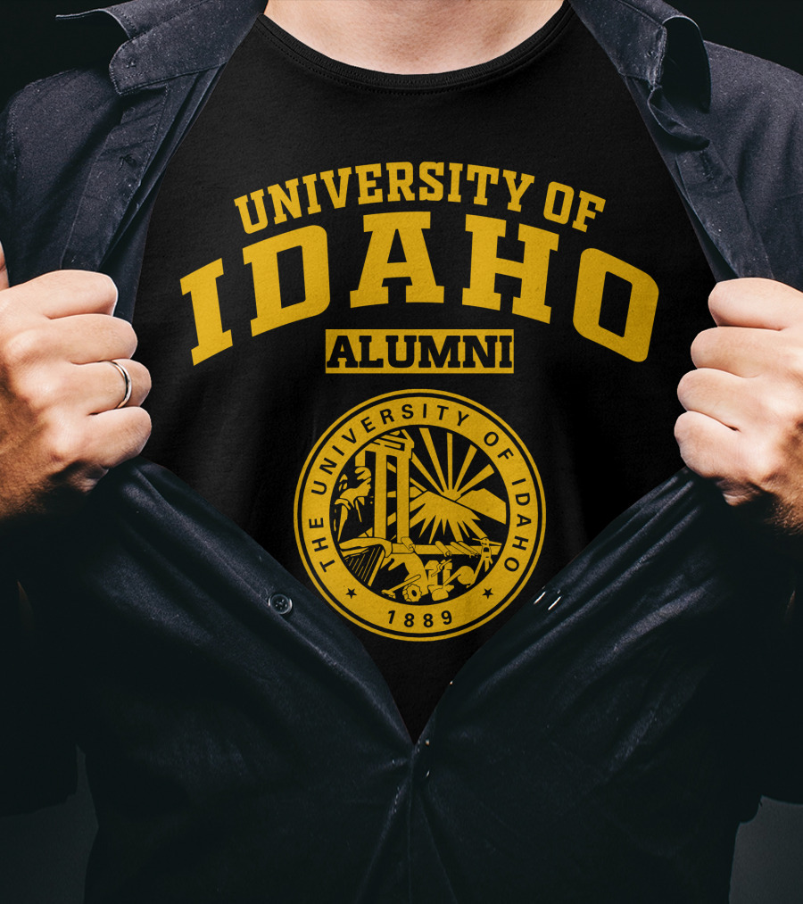 University Of Idaho Alumni 1889 Logo Seal T-Shirt