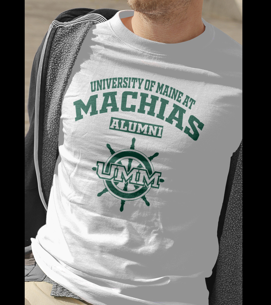 University Of Maine At Machias UMM Alumni Ship Wheel T-Shirt