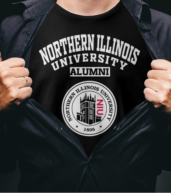Northern Illinois University Alumni 1895 Seal NIU T-Shirt