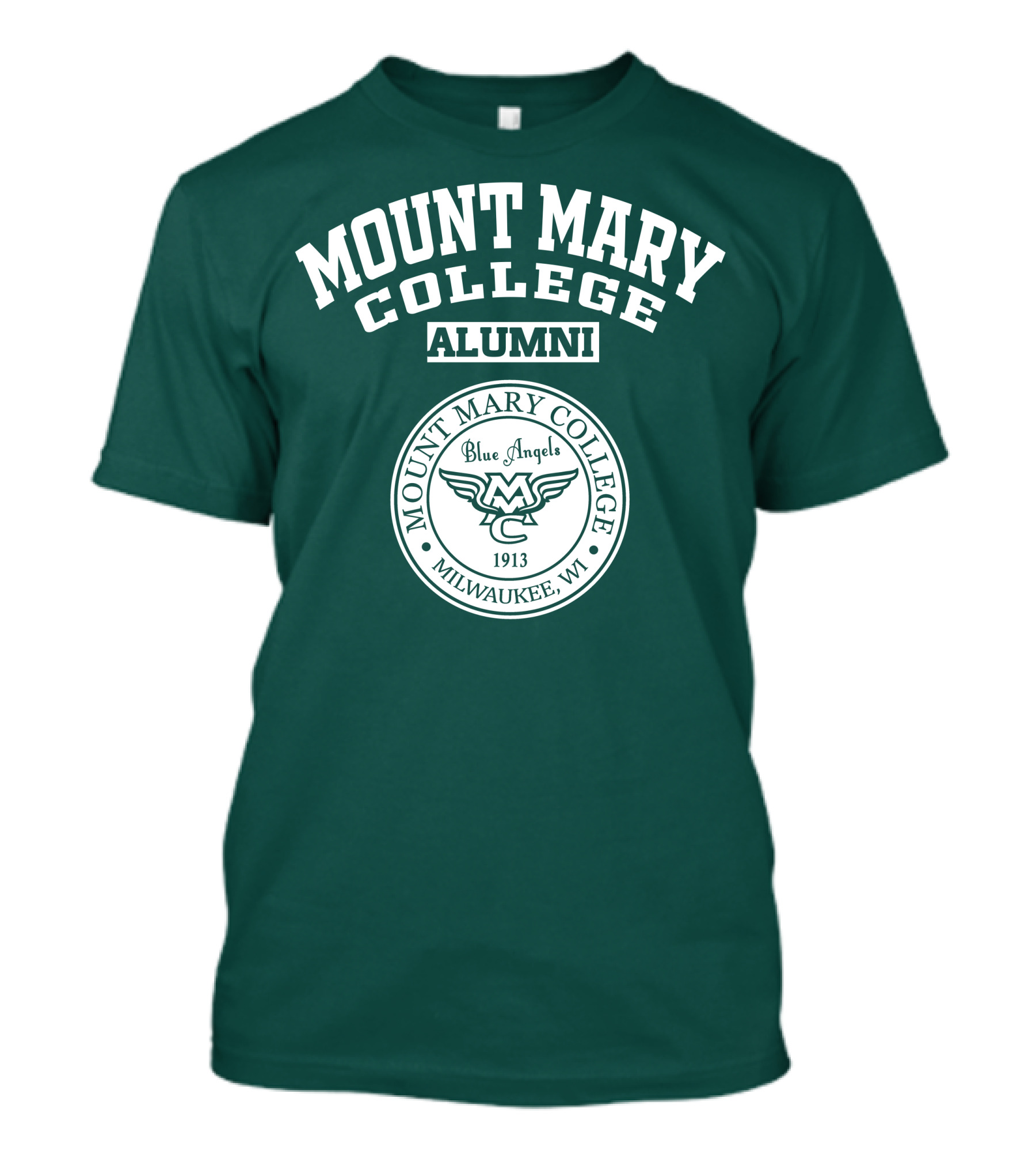 Mount Mary College Alumni Blue Angels Mc 1913 Milwaukee WI T-Shirt