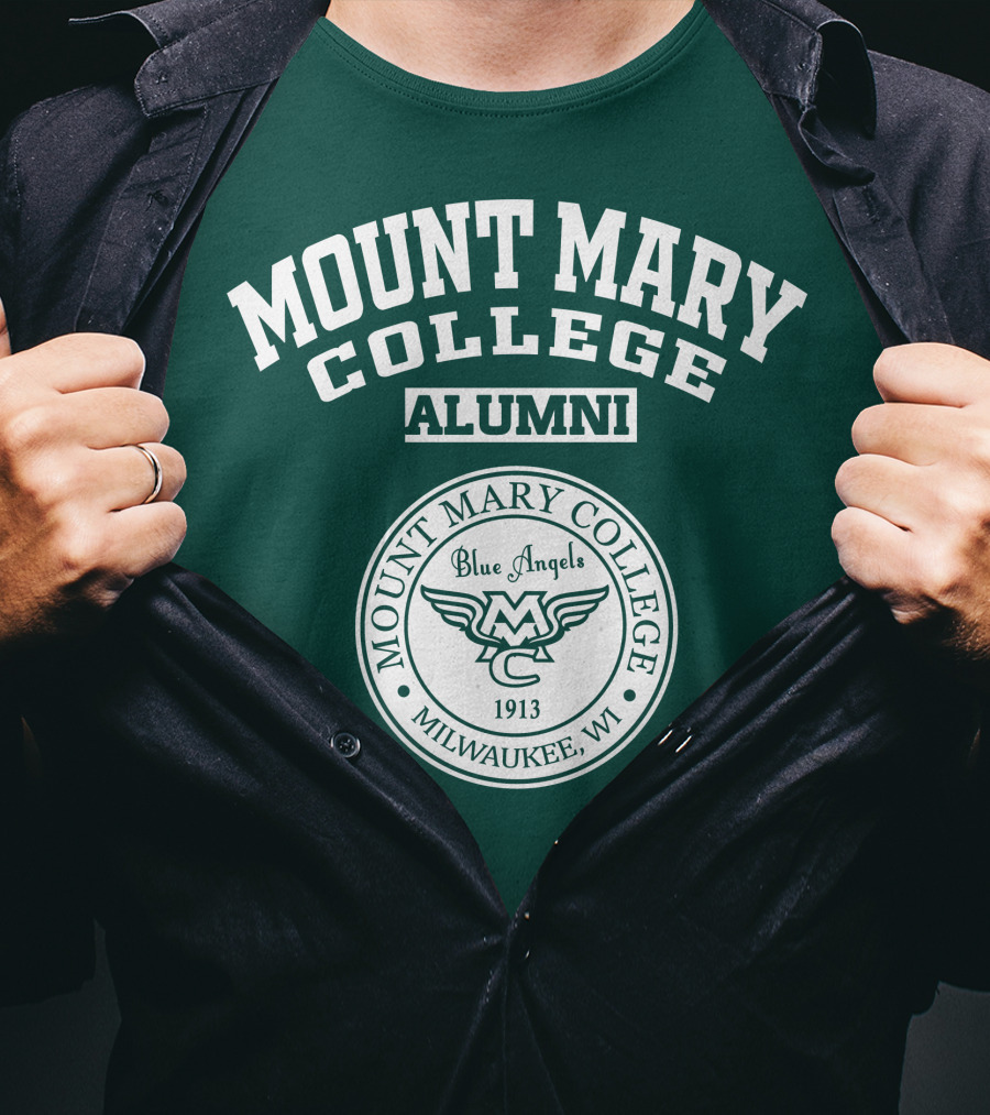 Mount Mary College Alumni Blue Angels Mc 1913 Milwaukee WI T-Shirt