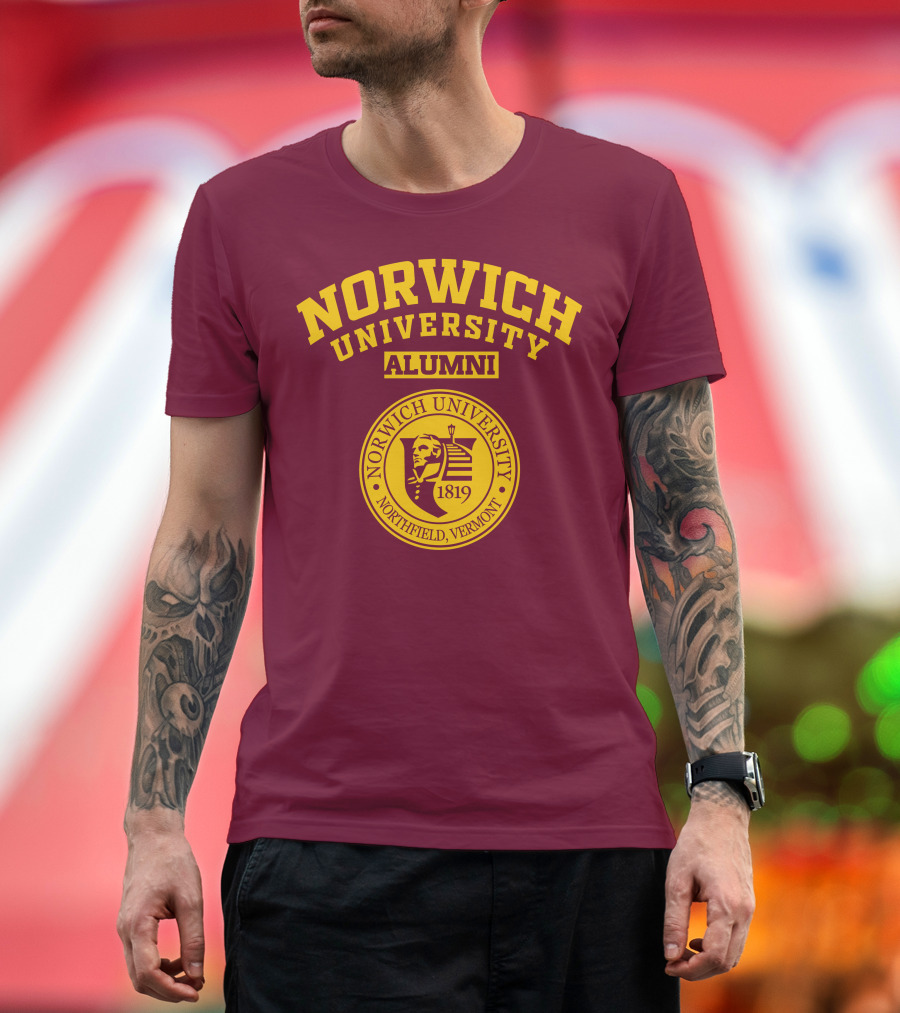 Norwich University Alumni Northfield Vermont 1819 Crest T-Shirt