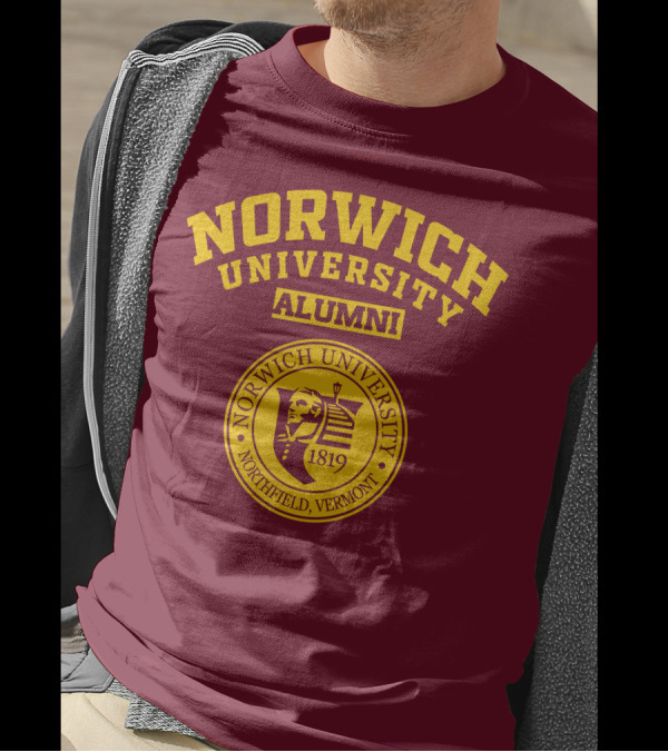 Norwich University Alumni Northfield Vermont 1819 Crest T-Shirt