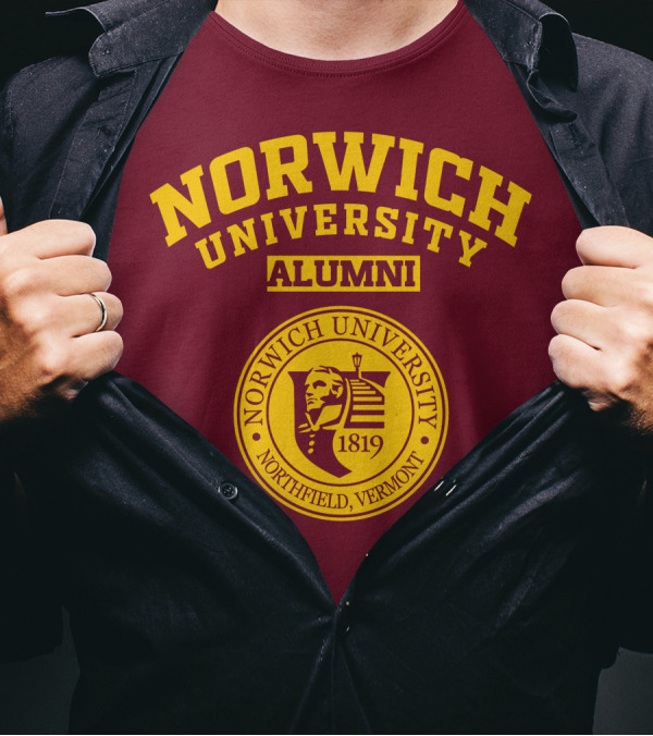 Norwich University Alumni Northfield Vermont 1819 Crest T-Shirt