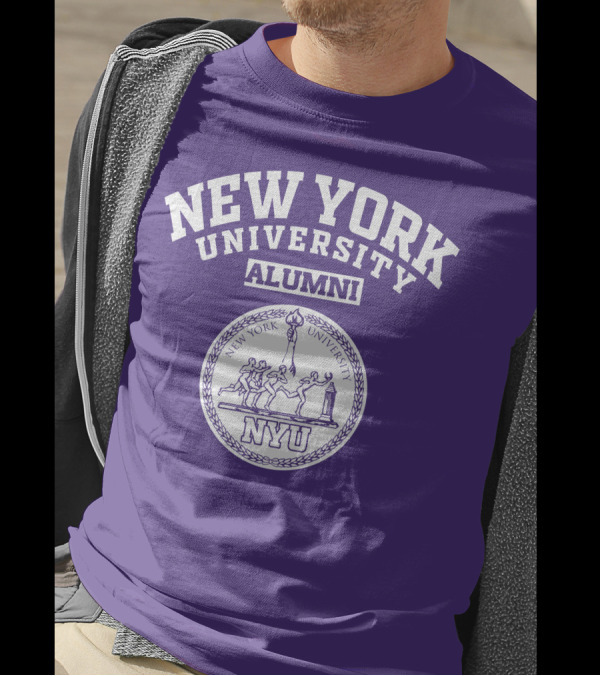 New York University Alumni NYU Seal Purple T-Shirt