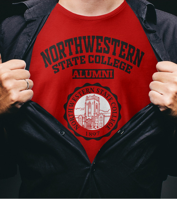 Northwestern State College Alumni 1897 Emblem T-Shirt