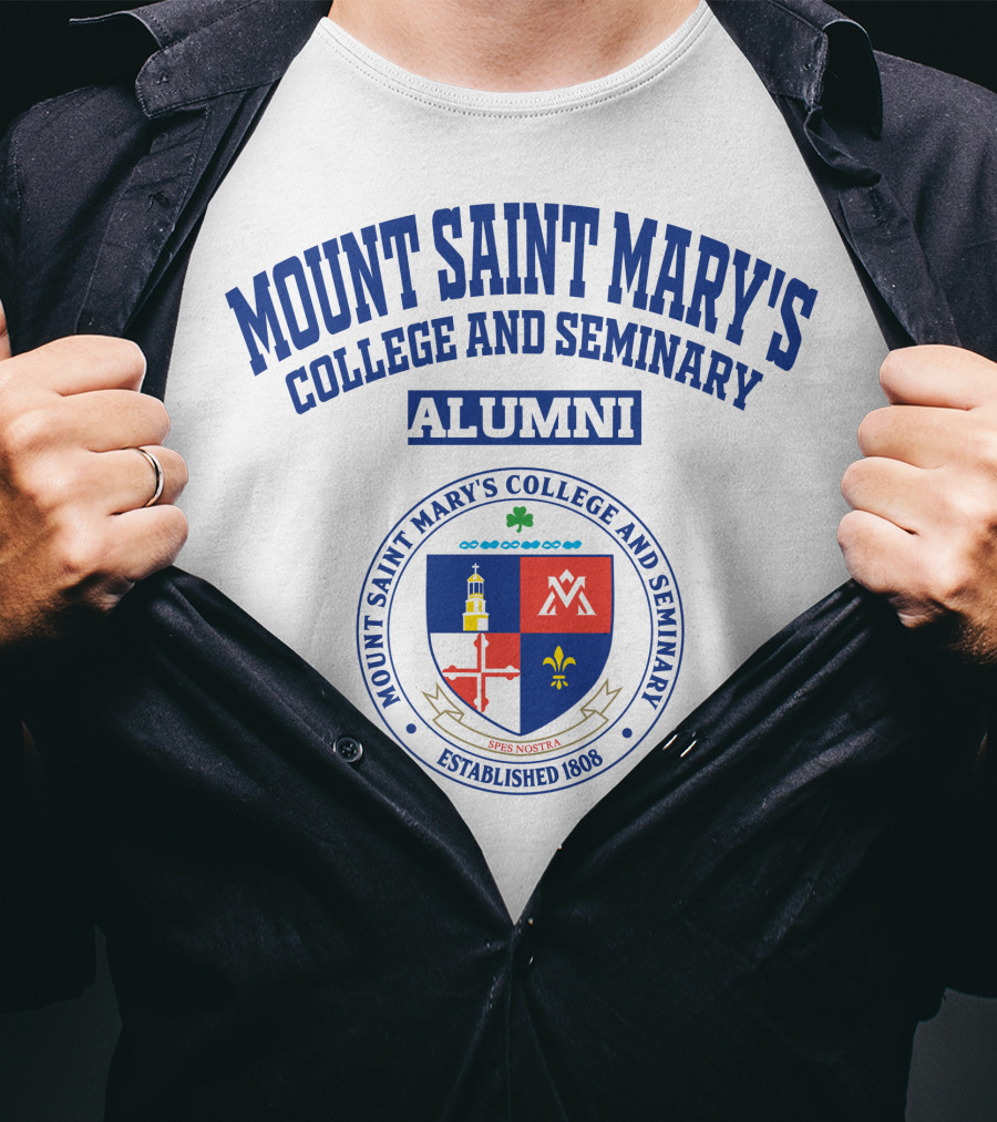 Mount Saint Mary's College And Seminary Alumni Established 1808 Seal T-Shirt