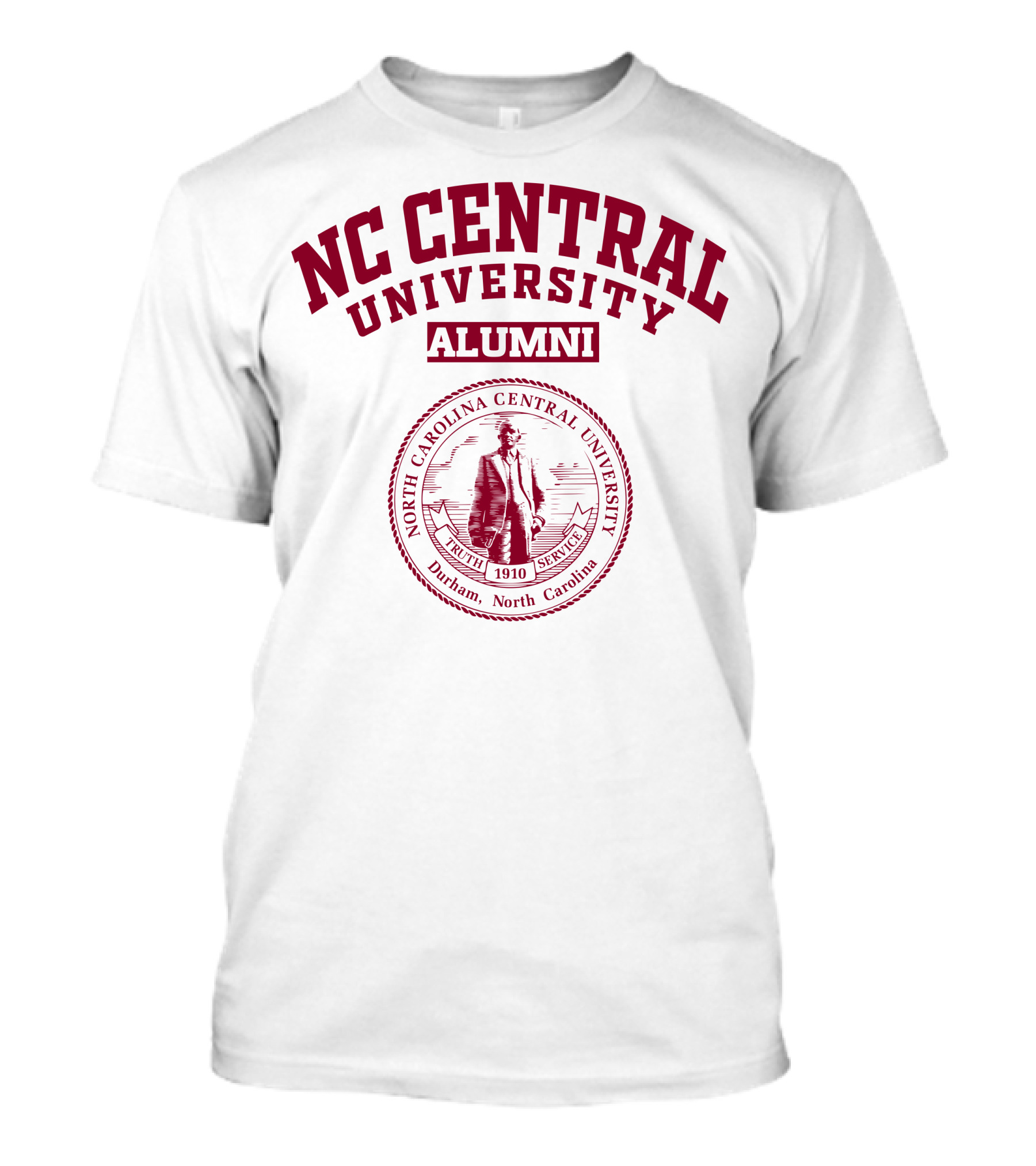 NC Central University Alumni North Carolina Central University Seal Durham 1910 Truth Service T-Shirt