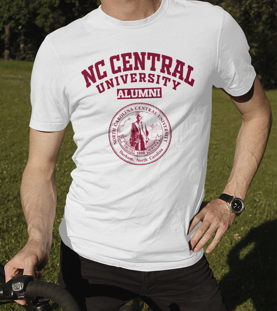 NC Central University Alumni North Carolina Central University Seal Durham 1910 Truth Service T-Shirt