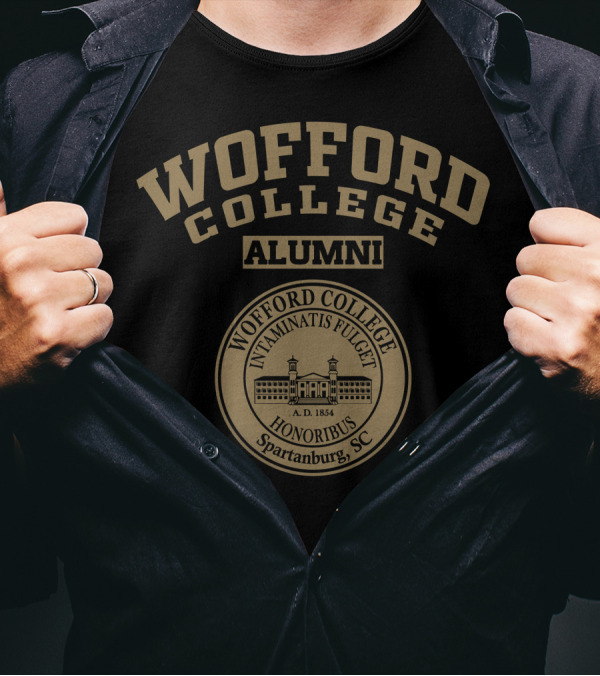 Wofford College Alumni Seal Spartanburg SC A.D. 1854 T-Shirt