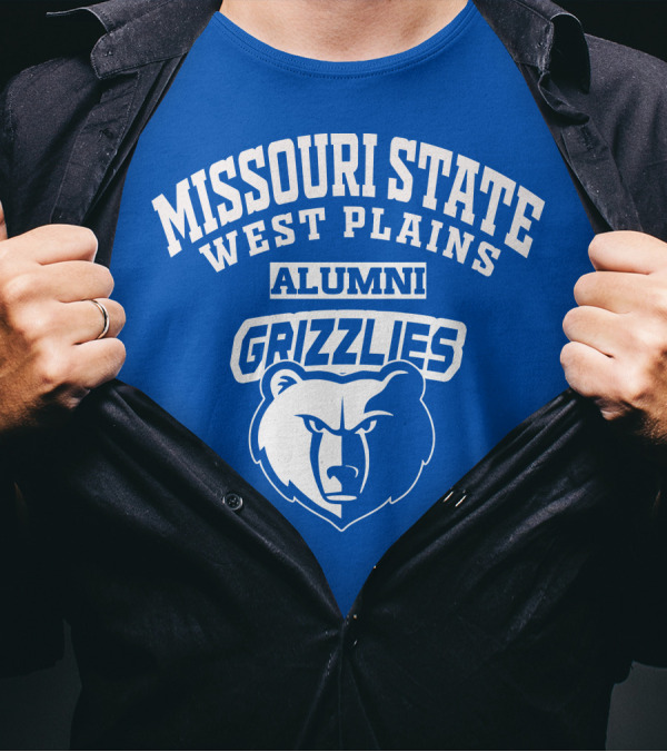Missouri State West Plains Alumni Grizzlies Bear T-Shirt