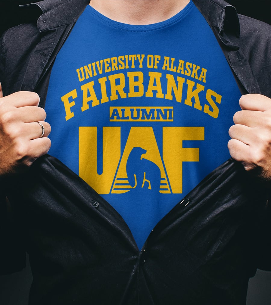 University Of Alaska Fairbanks Alumni UAF Bear T-Shirt