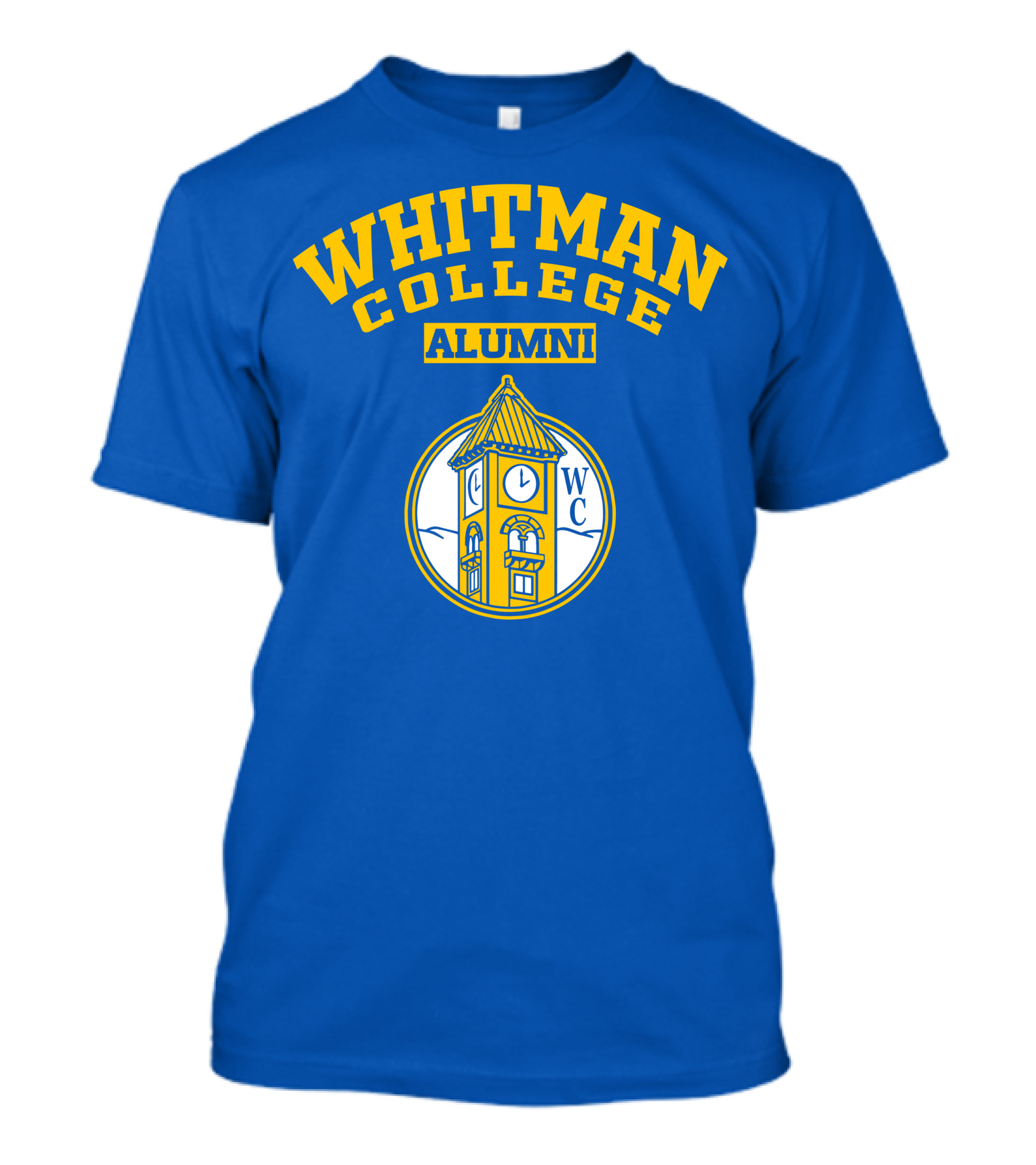WHITMAN COLLEGE ALUMNI WC Clock Tower T-Shirt