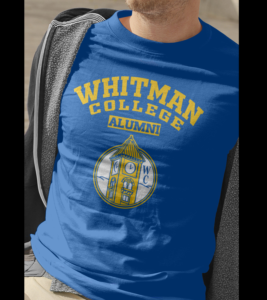 WHITMAN COLLEGE ALUMNI WC Clock Tower T-Shirt