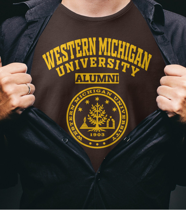 Western Michigan University Alumni 1903 Seal T-Shirt