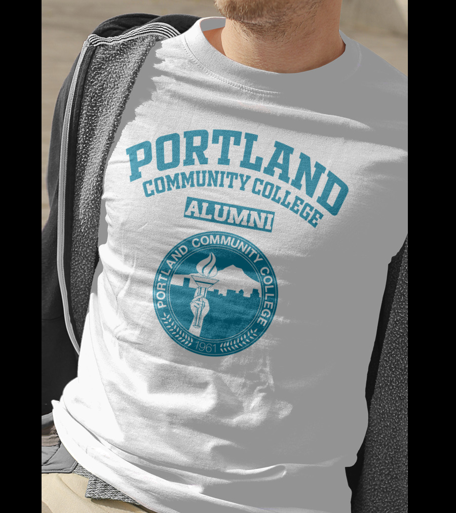 Portland Community College Alumni 1961 Torch Emblem T-Shirt