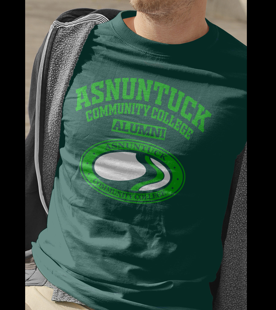 Asnuntuck Community College Alumni With Oval Emblem T-Shirt