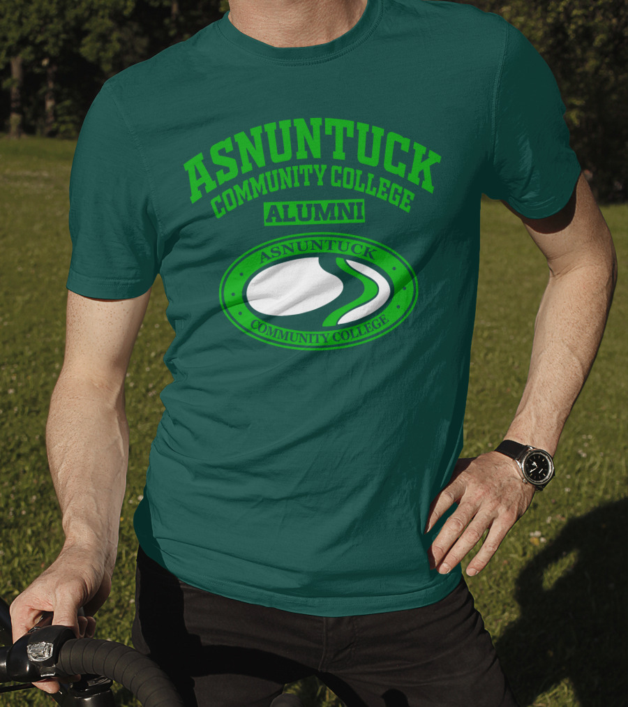 Asnuntuck Community College Alumni With Oval Emblem T-Shirt