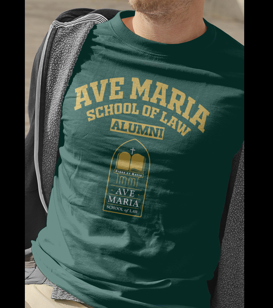 Ave Maria School Of Law Alumni Fides Et Ratio Crest T-Shirt