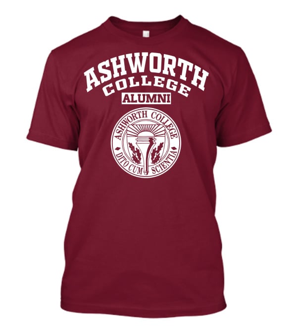 Ashworth College Alumni Dito Cum Scientia Seal T-Shirt