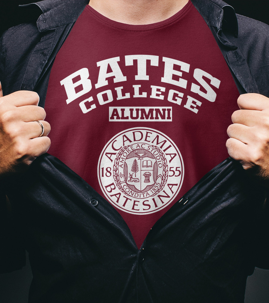 Bates College Alumni Academia Batesina 1855 T-Shirt