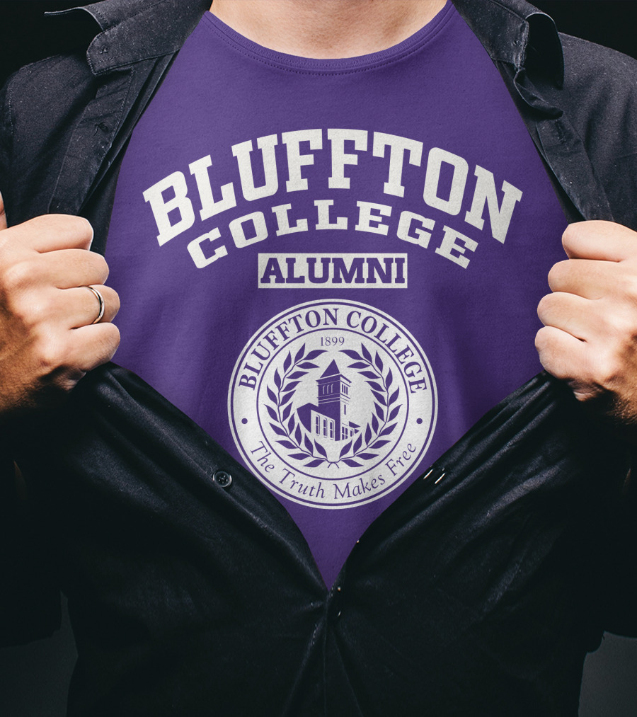 Bluffton College Alumni The Truth Makes Free 1899 Seal T-Shirt