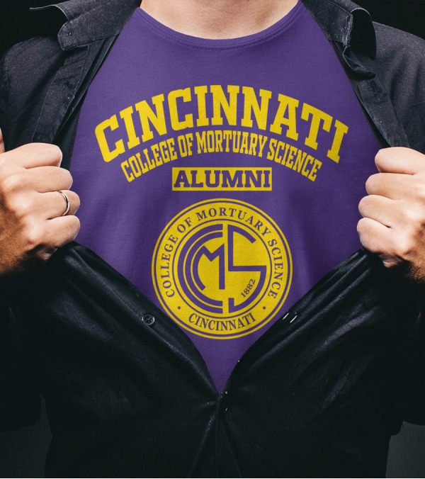 Cincinnati College Of Mortuary Science Alumni Emblem 1882 T-Shirt