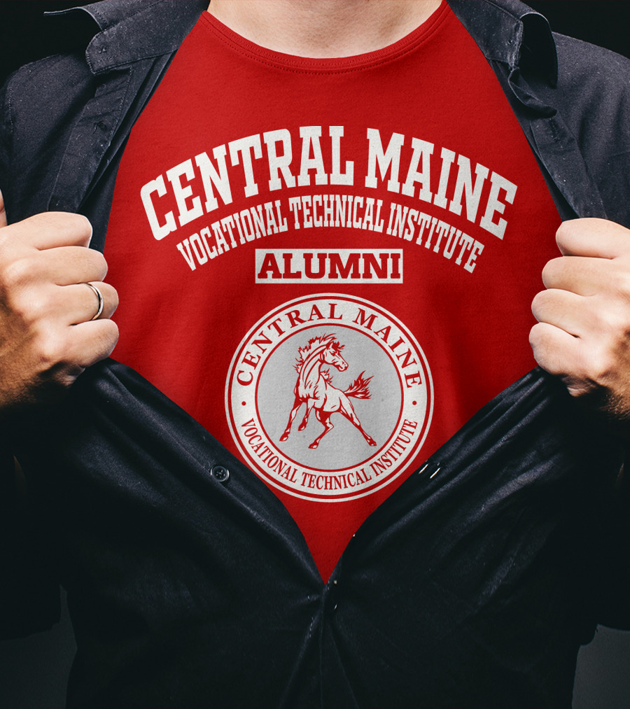 Central Maine Vocational Technical Institute Alumni Horse Seal T-Shirt