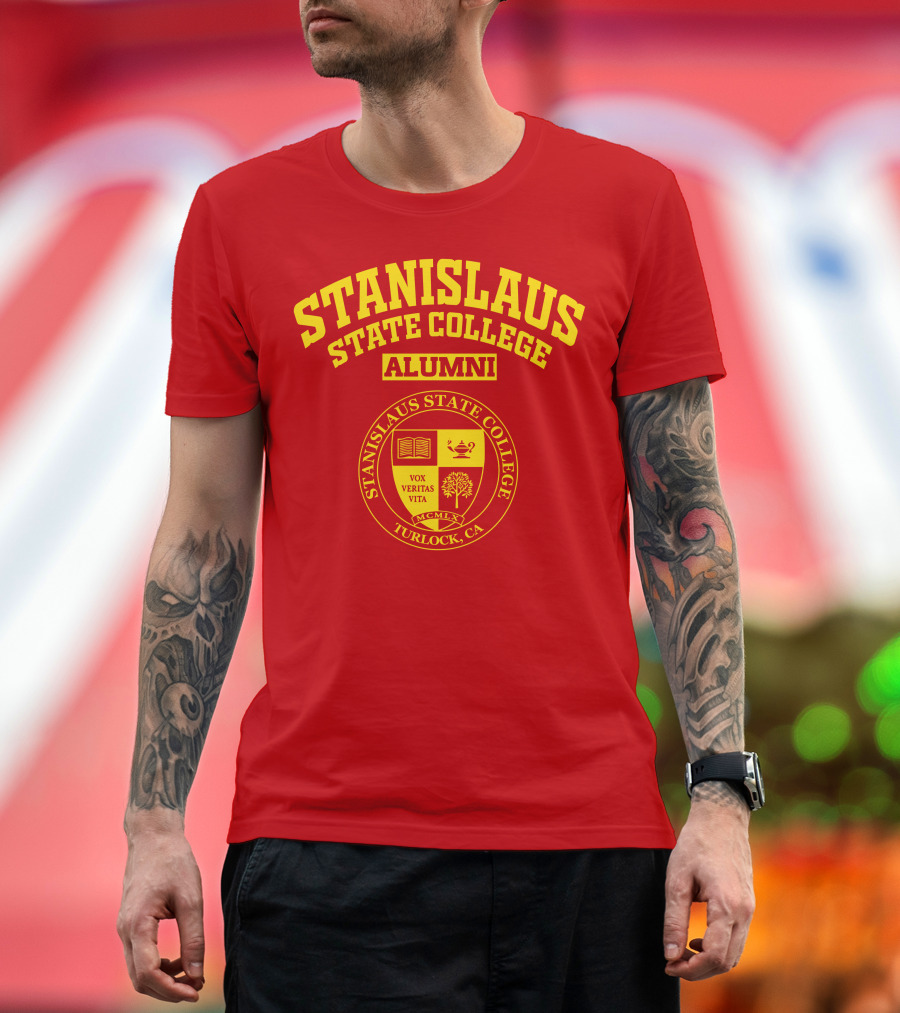 Stanislaus State College Alumni Seal Turlock CA Vox Veritas Vita T-Shirt