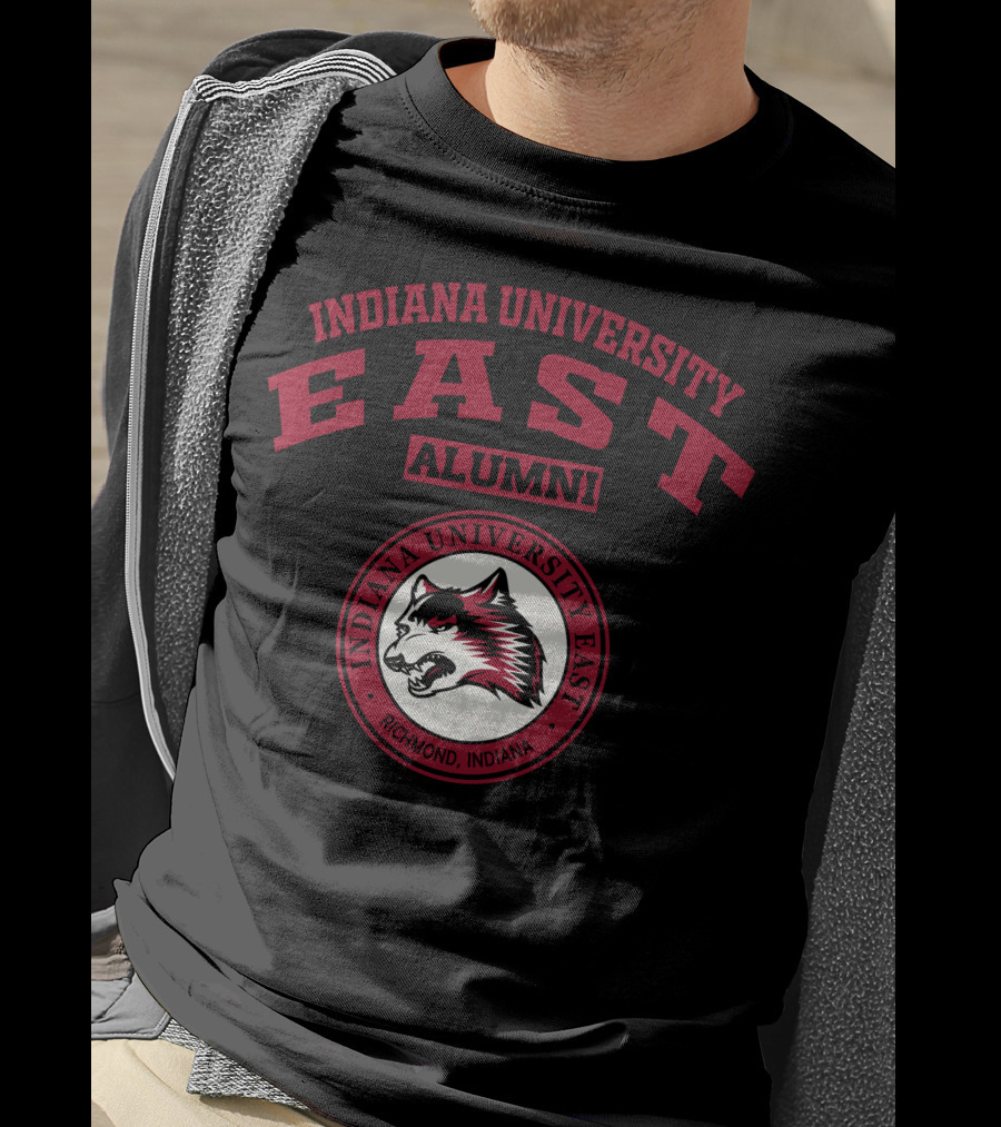 Indiana University East Alumni Richmond Indiana Wolf T-Shirt
