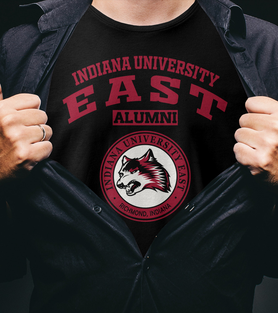 Indiana University East Alumni Richmond Indiana Wolf T-Shirt