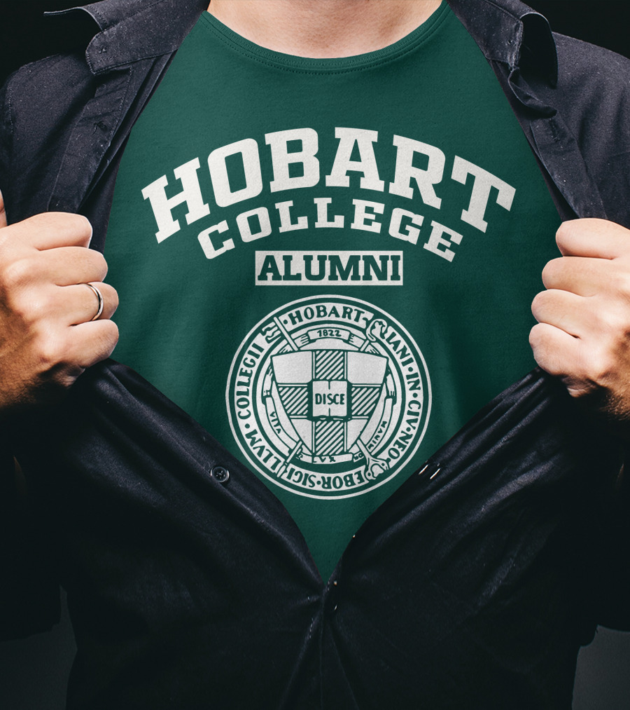 Hobart College Alumni Seal Disce 1822 Ebor Sicut Lilium Candidum T-Shirt