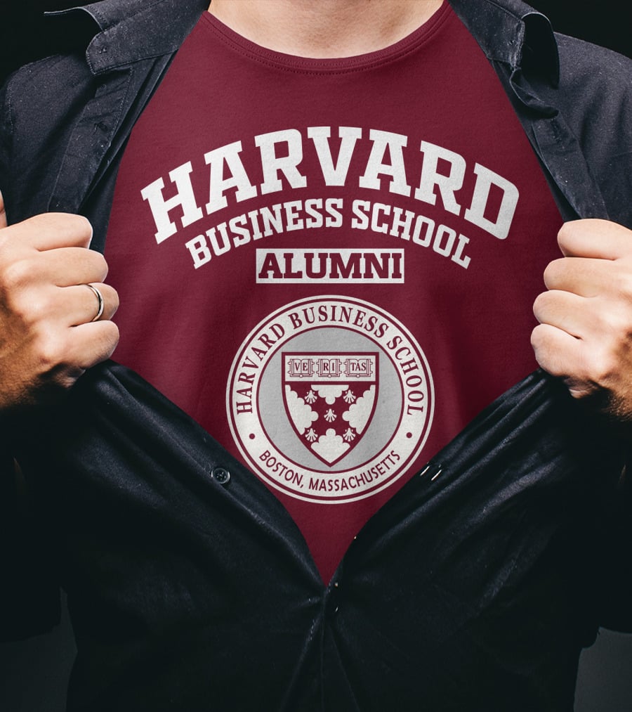 Harvard Business School Alumni Boston Massachusetts Veritas Shield T-Shirt