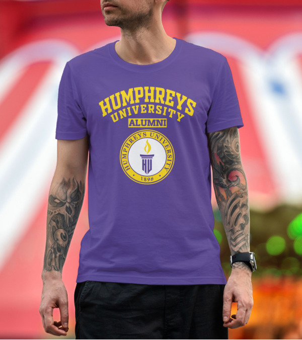 Premium T-Shirt: Humphreys University Alumni 1896 Torch Emblem T-Shirt Humphreys University Alumni 1896 Torch Emblem T-Shirt