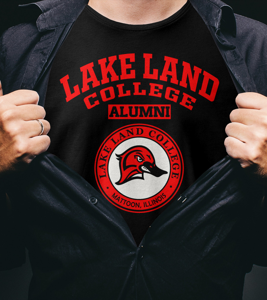 Lake Land College Alumni Mattoon Illinois Red Bird T-Shirt