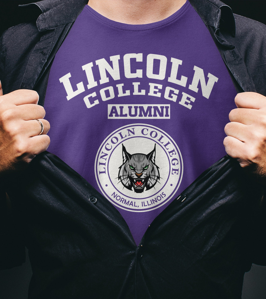 Lincoln College Alumni Normal Illinois Wildcat T-Shirt