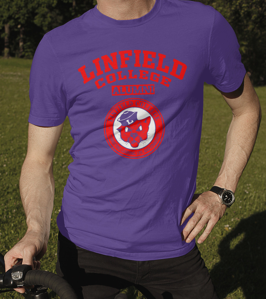 Linfield College Alumni Confido Personal Development Mascot T-Shirt